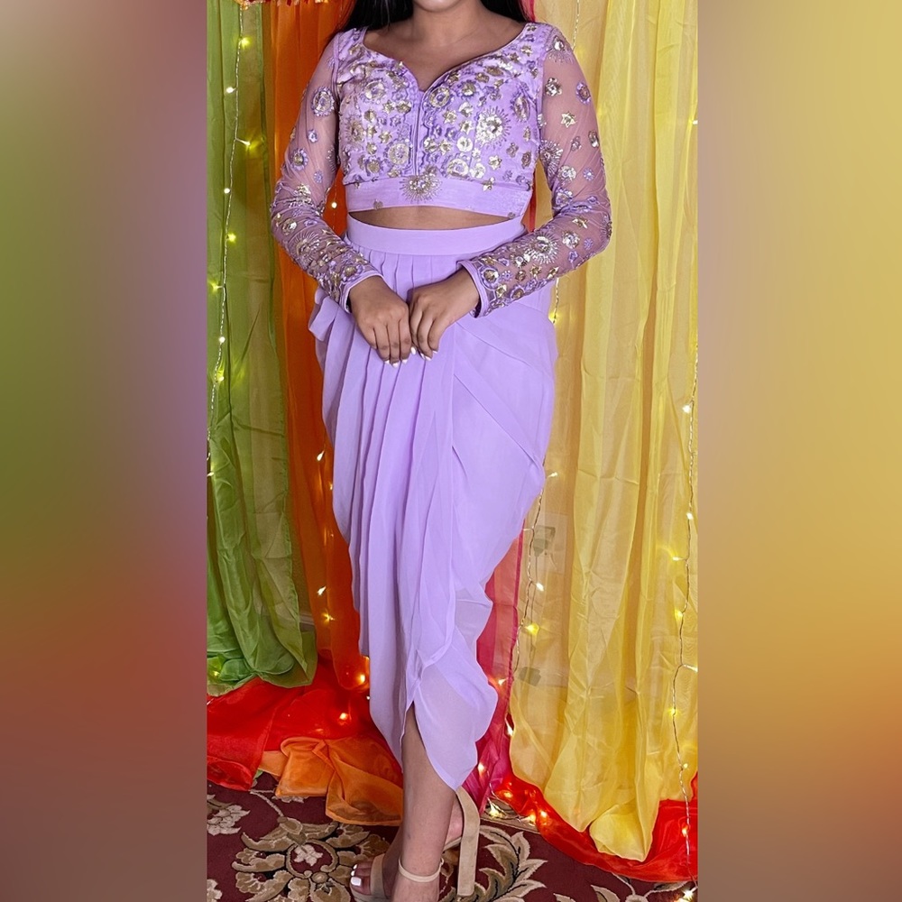 3 piece desiner lehenga/ salwar suit fits size 35-38 (6-8)
